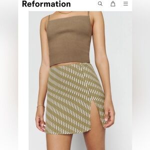 NWT Reformation Margot Skirt size 6